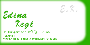 edina kegl business card